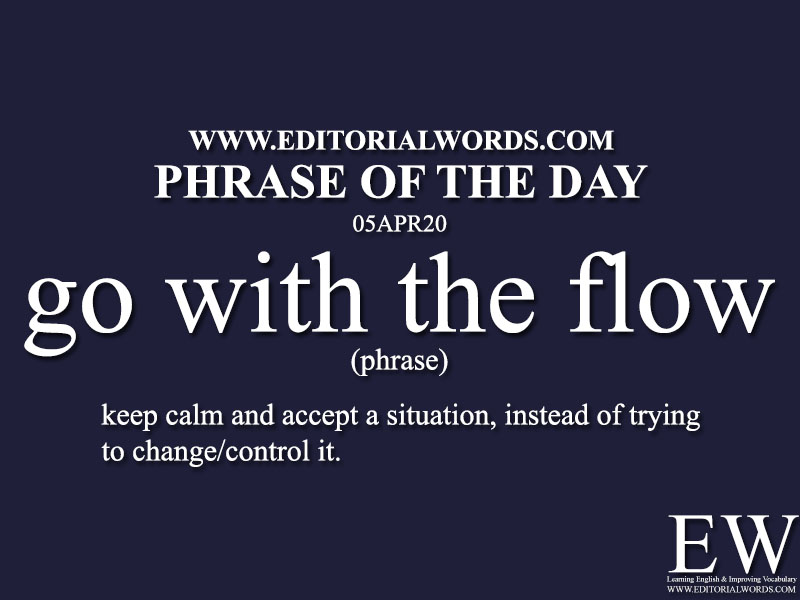Phrase of the Day (go with the flow)-05APR20