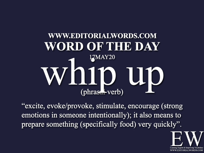 Word of the Day (whip up)-17MAY20