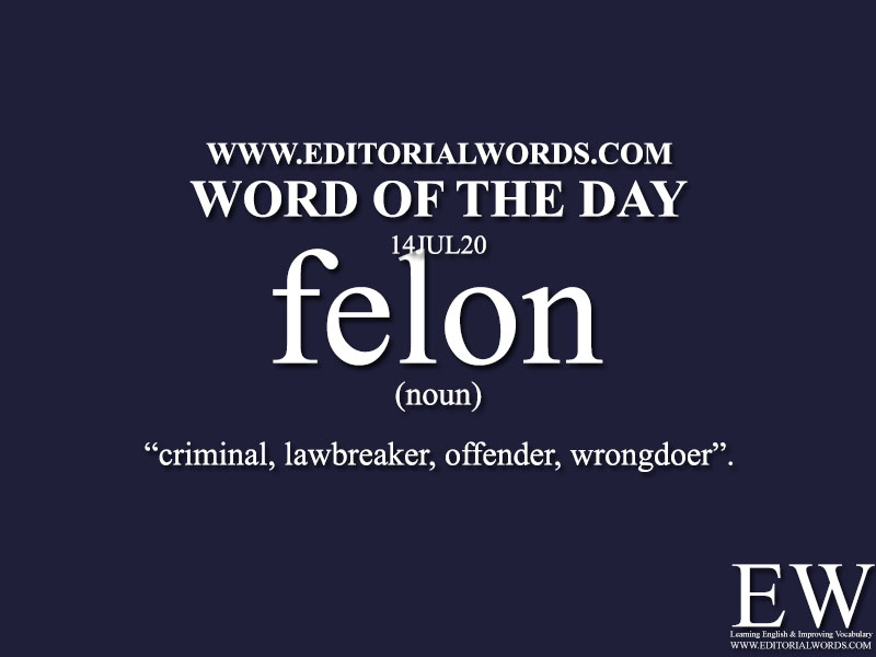 Word of the Day (felon)-14JUL20