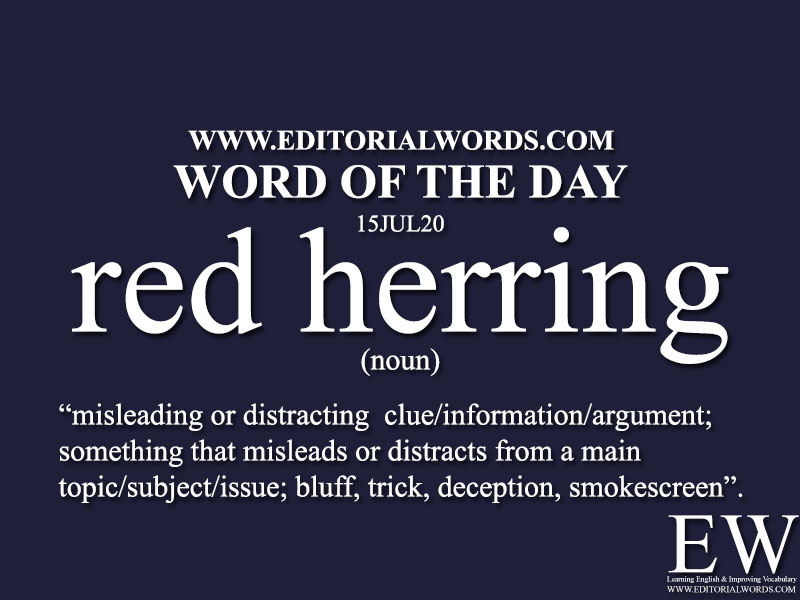 Word of the Day (red herring)-15JUL20