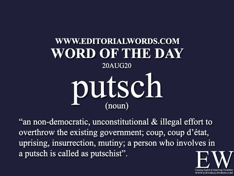 Word of the Day (putsch)-20AUG20