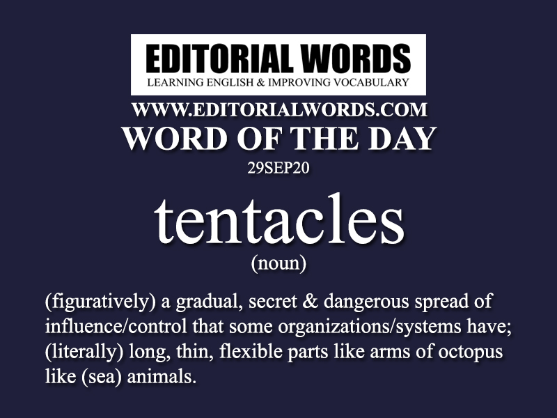 Word of the Day (tentacles)-29SEP20