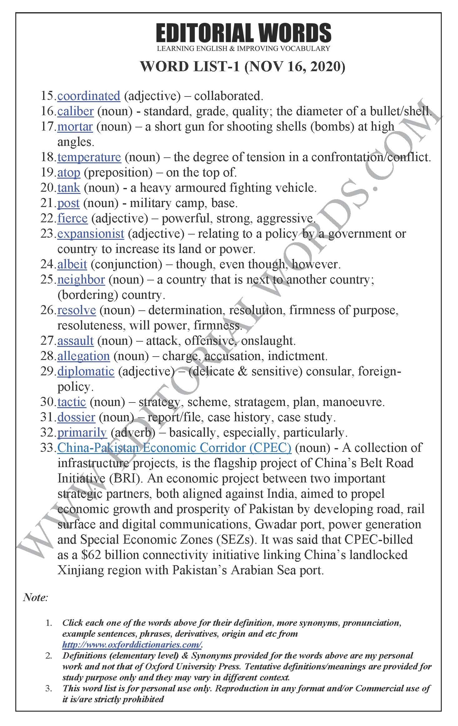 The Hindu Editorial (Border on the boil) – Nov 16, 2020