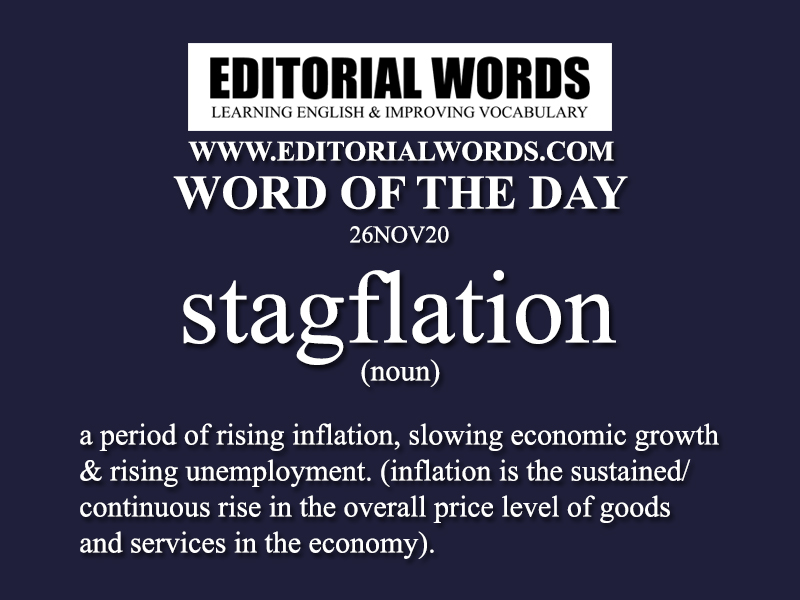 Word of the Day (stagflation)-26NOV20