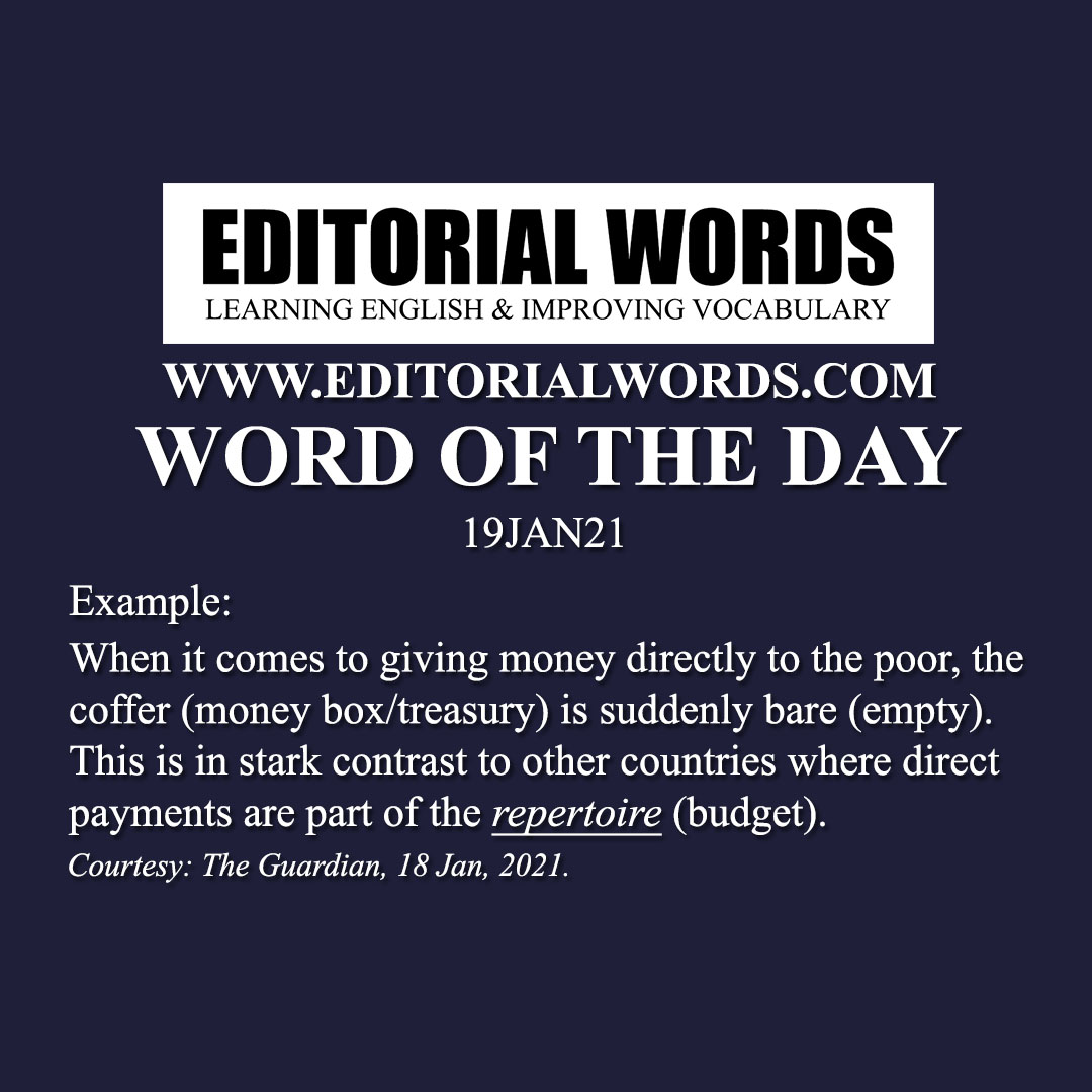 Word of the Day (repertoire)-19JAN21