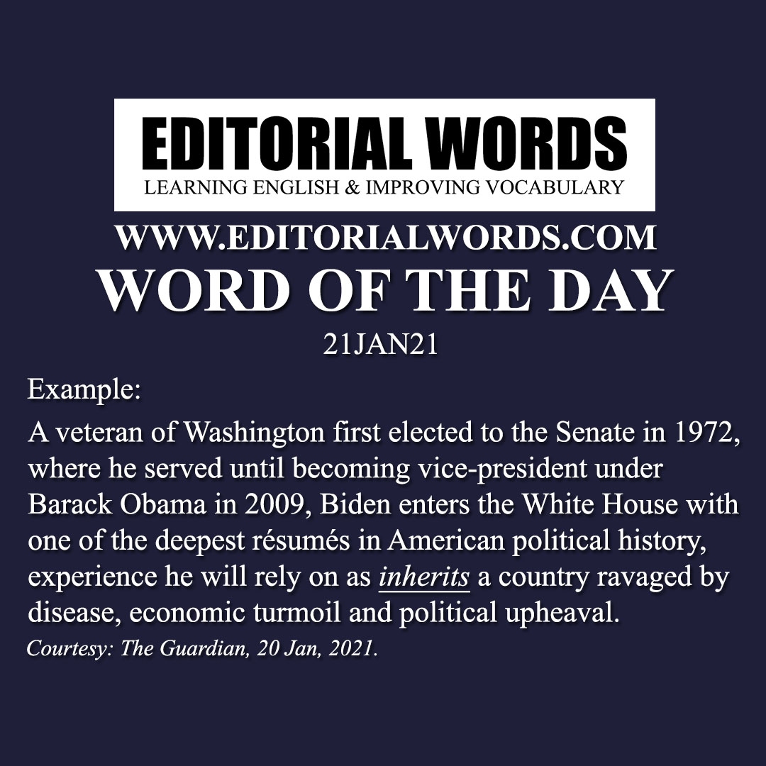 Word of the Day (inherit)-21JAN21