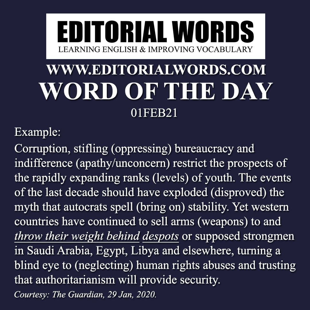 Word of the Day (despot)-01FEB21