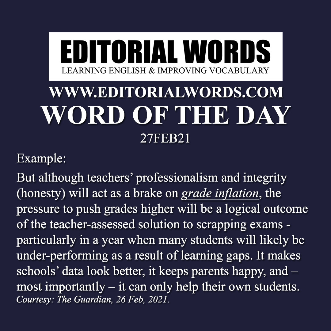 Word of the Day (grade inflation)-27FEB21