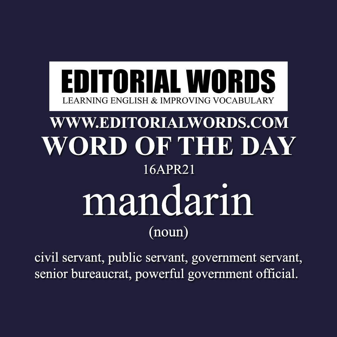 Word of the Day (mandarin)-16APR21