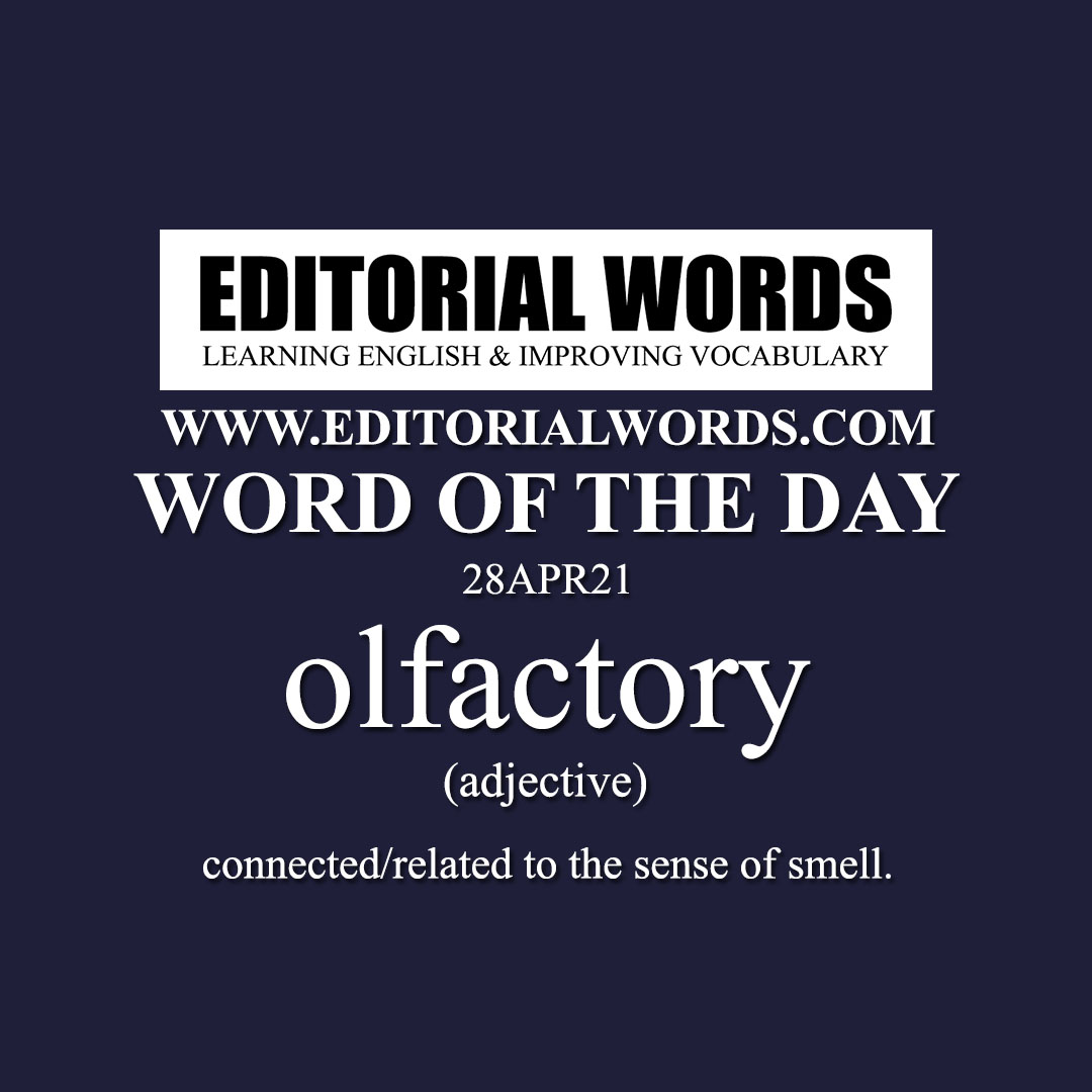 Word of the Day (olfactory)-28APR21