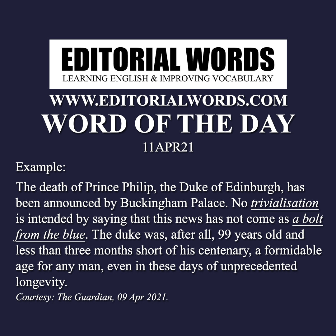 Word of the Day (trivialisation)-11APR21