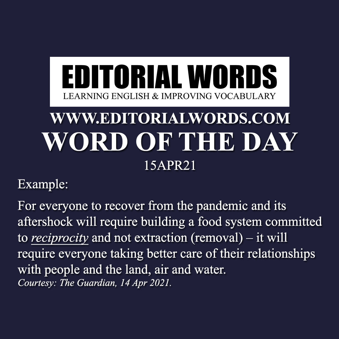 Word of the Day (reciprocity)-15APR21