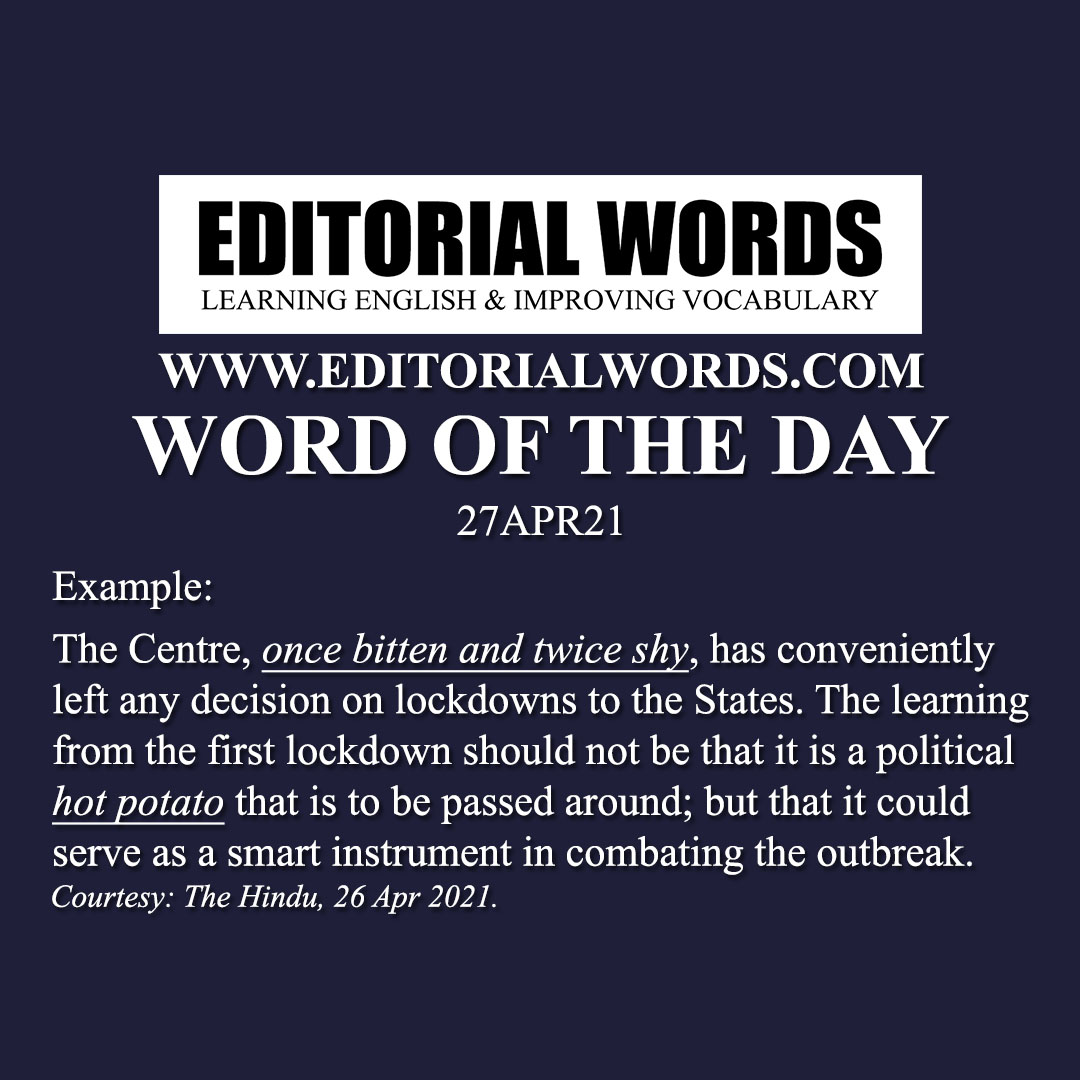Word of the Day (hot potato)-27APR21