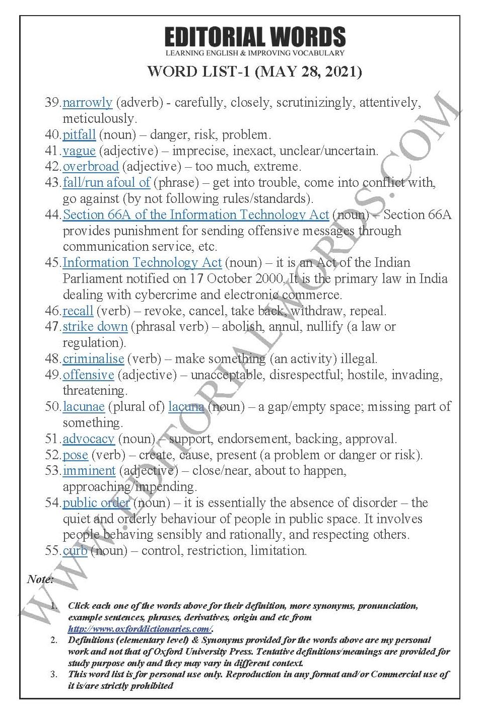 The Hindu Editorial (Incorporating limits) – May 28, 2021