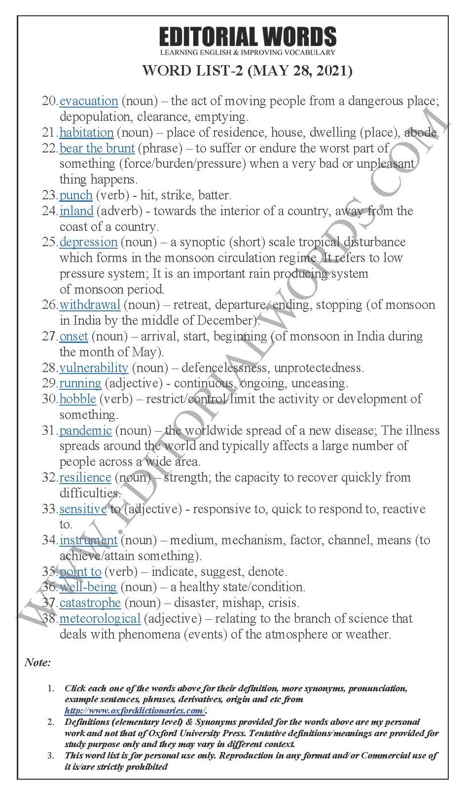 The Hindu Editorial (Weathering storms) – May 28, 2021