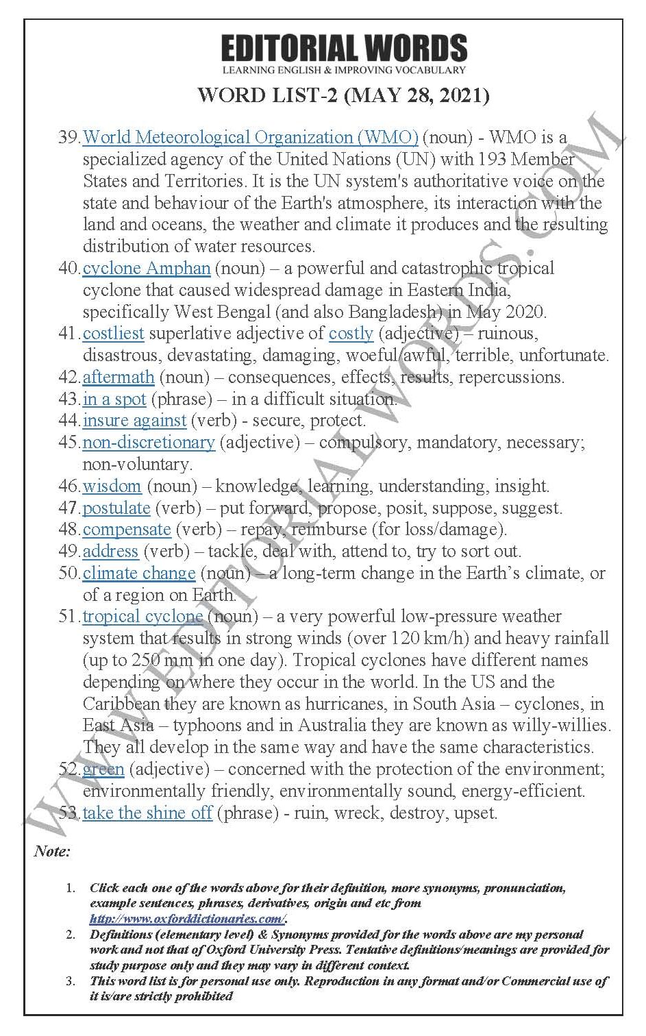 The Hindu Editorial (Weathering storms) – May 28, 2021