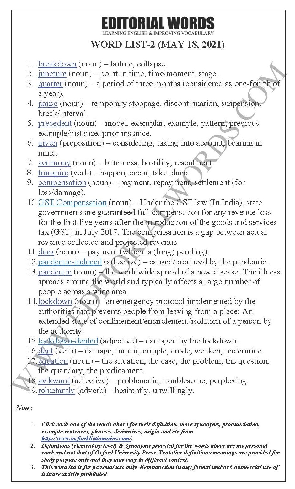 The Hindu Editorial (Avoiding breakdown) – May 18, 2021