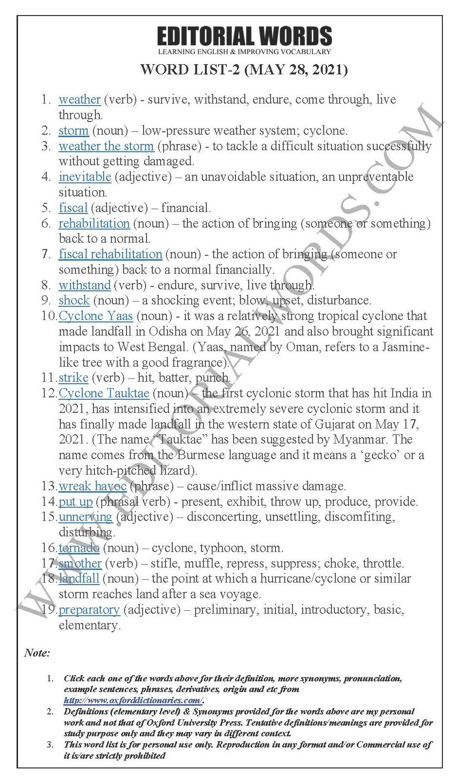 The Hindu Editorial (Weathering storms) – May 28, 2021