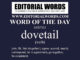 Word of the Day (dovetail)-01JUN21
