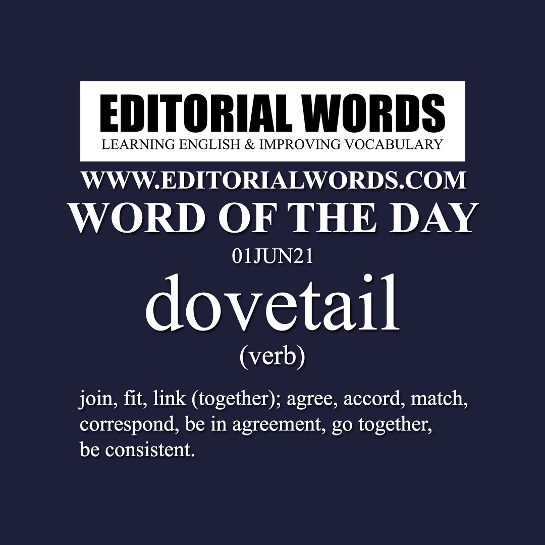 Word of the Day (dovetail)-01JUN21