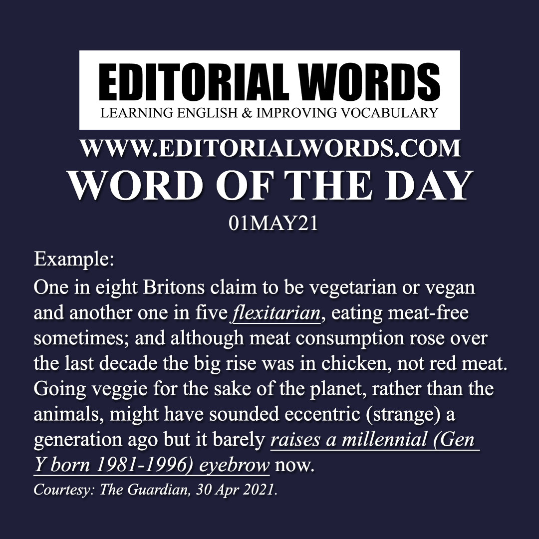 Word of the Day (flexitarian)-01MAY21