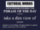 Phrase of the Day (take a dim view of)-11JUN21