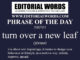 Phrase of the Day (turn over a new leaf)-20JUN21