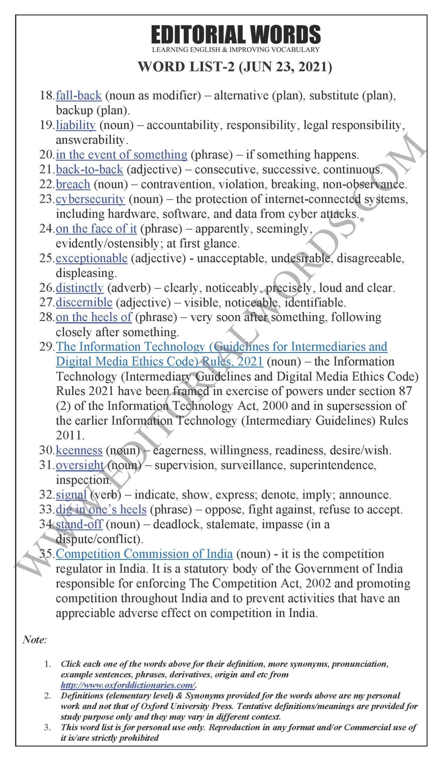 The Hindu Editorial (Policy creep) – Jun 23, 2021