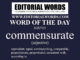 Word of the Day (commensurate)-06JUN21