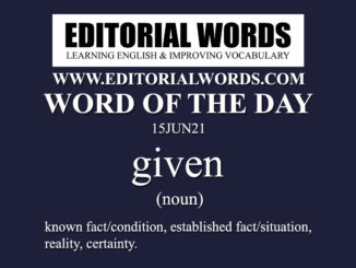 Word of the Day (given)-15JUN21