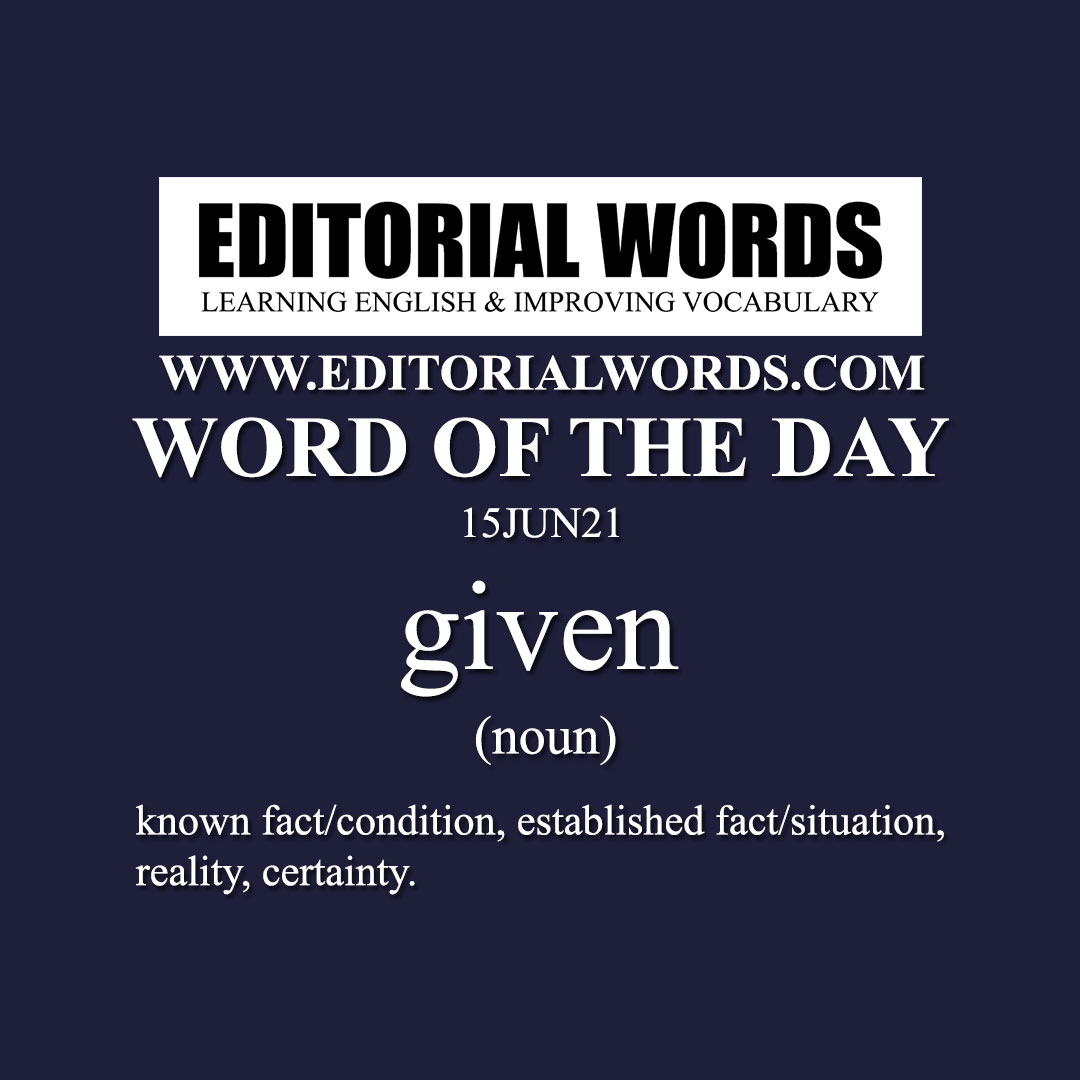 Word of the Day (given)-15JUN21