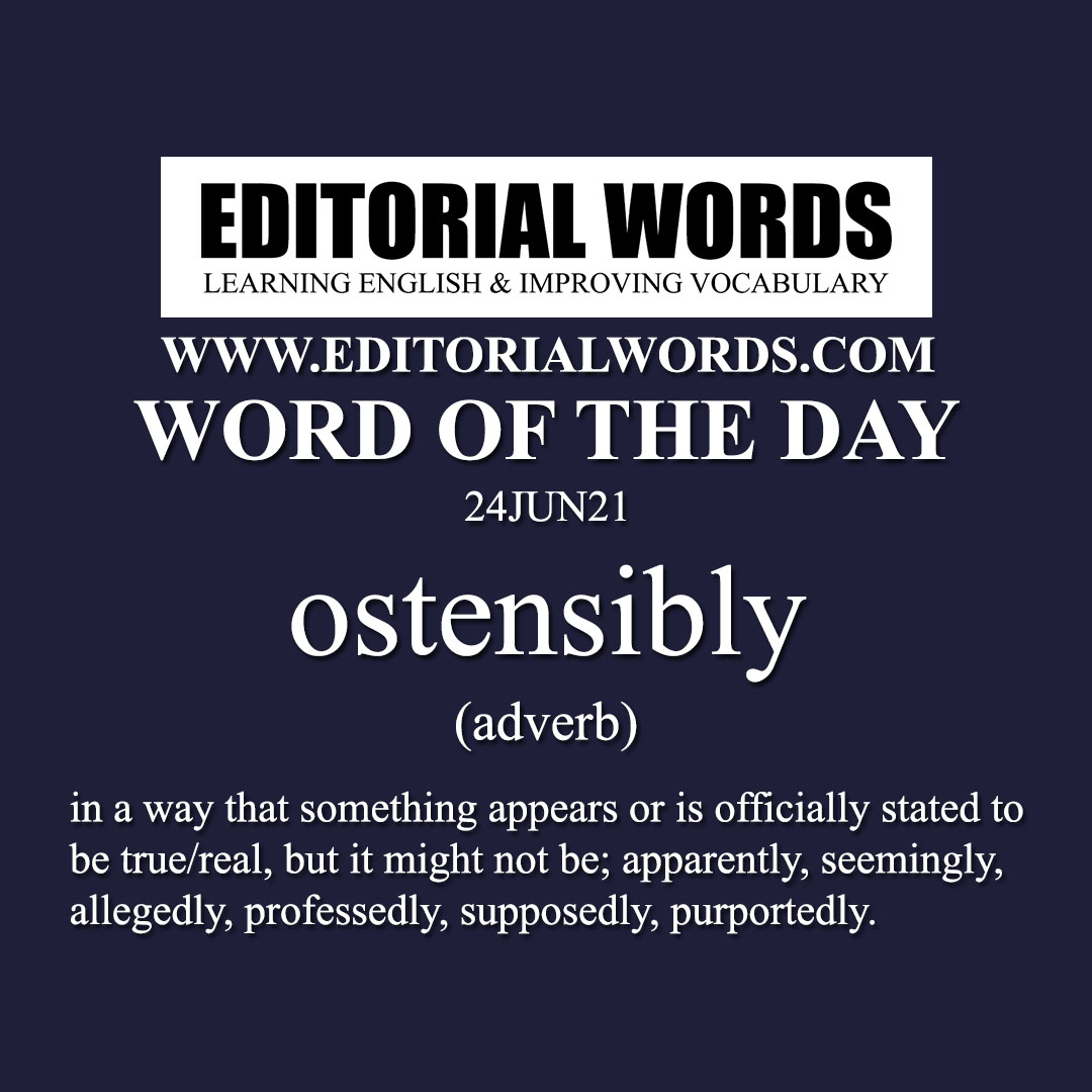 Word of the Day (ostensibly)-24JUN21