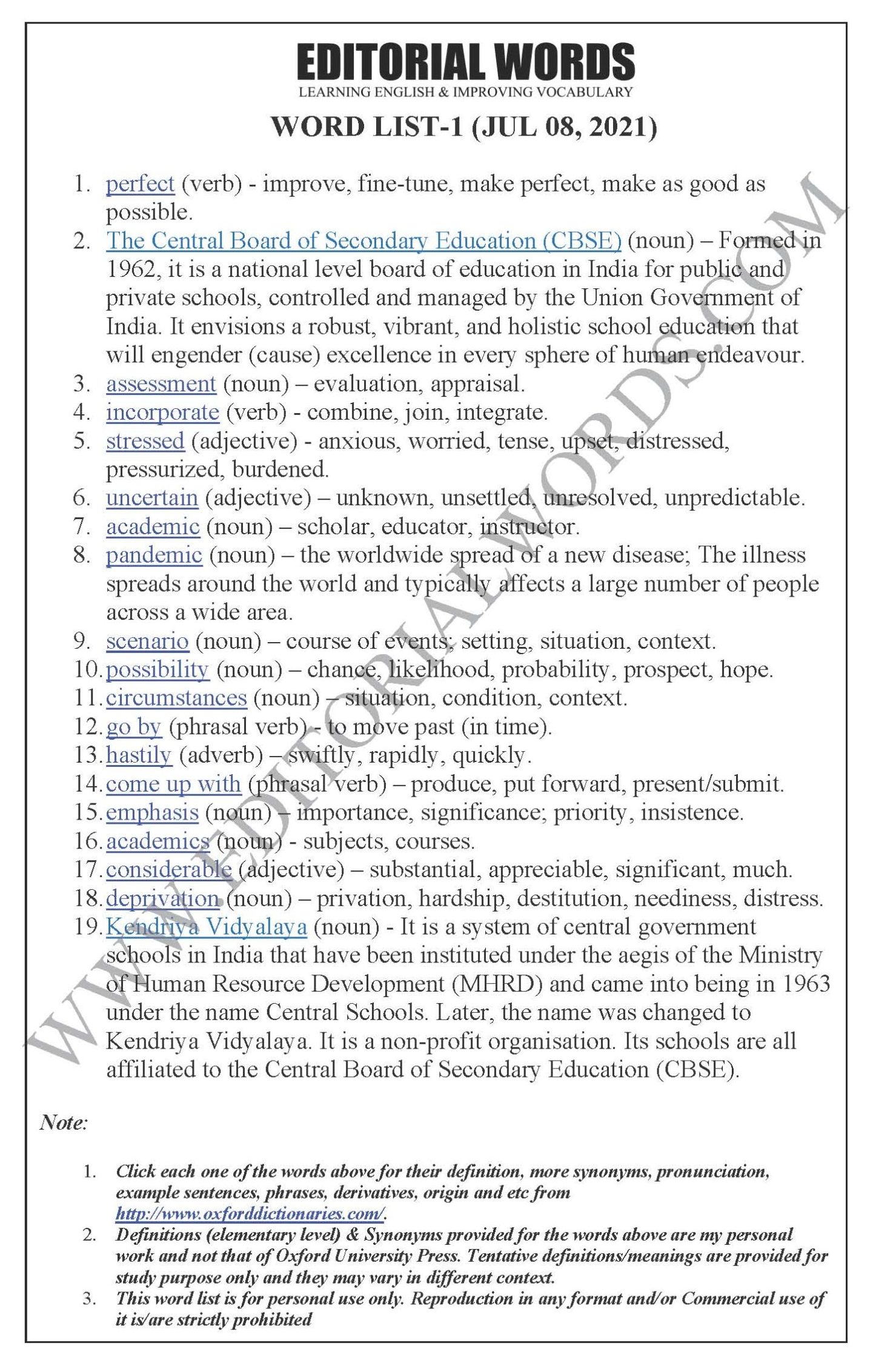 The Hindu Editorial (Perfecting the test) – Jul 08, 2021