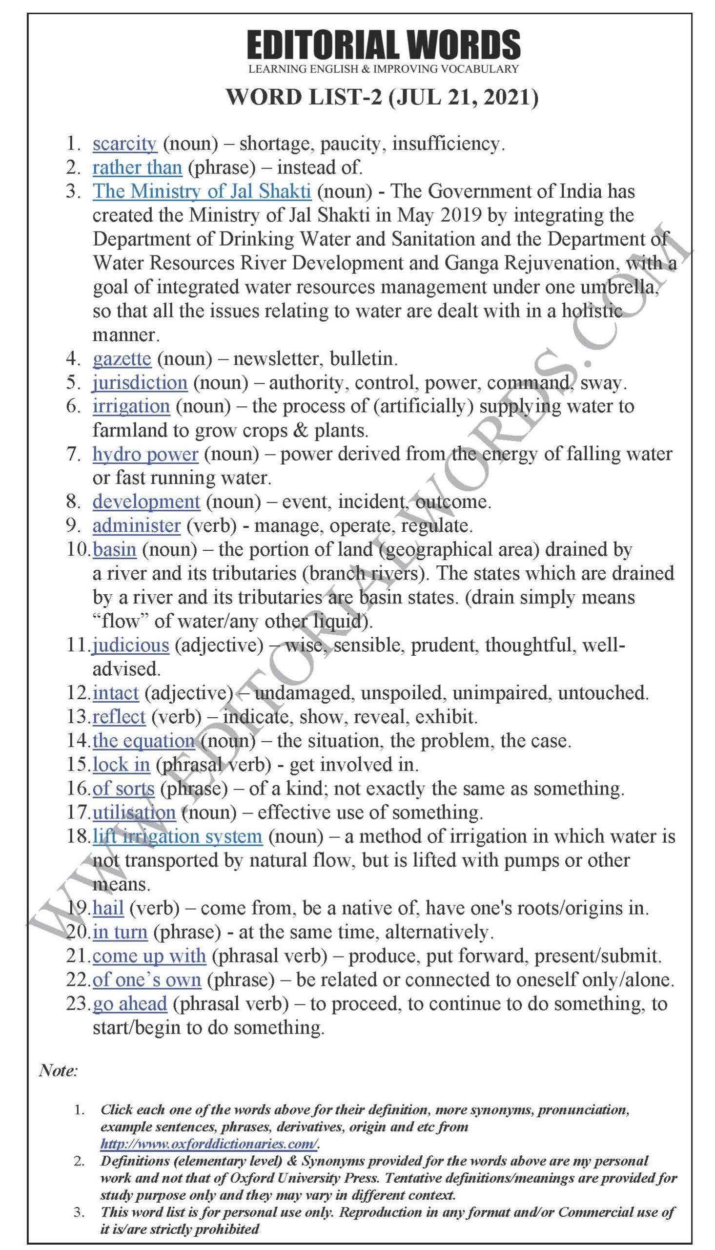 The Hindu Editorial (Sharing during scarcity) – Jul 21, 2021