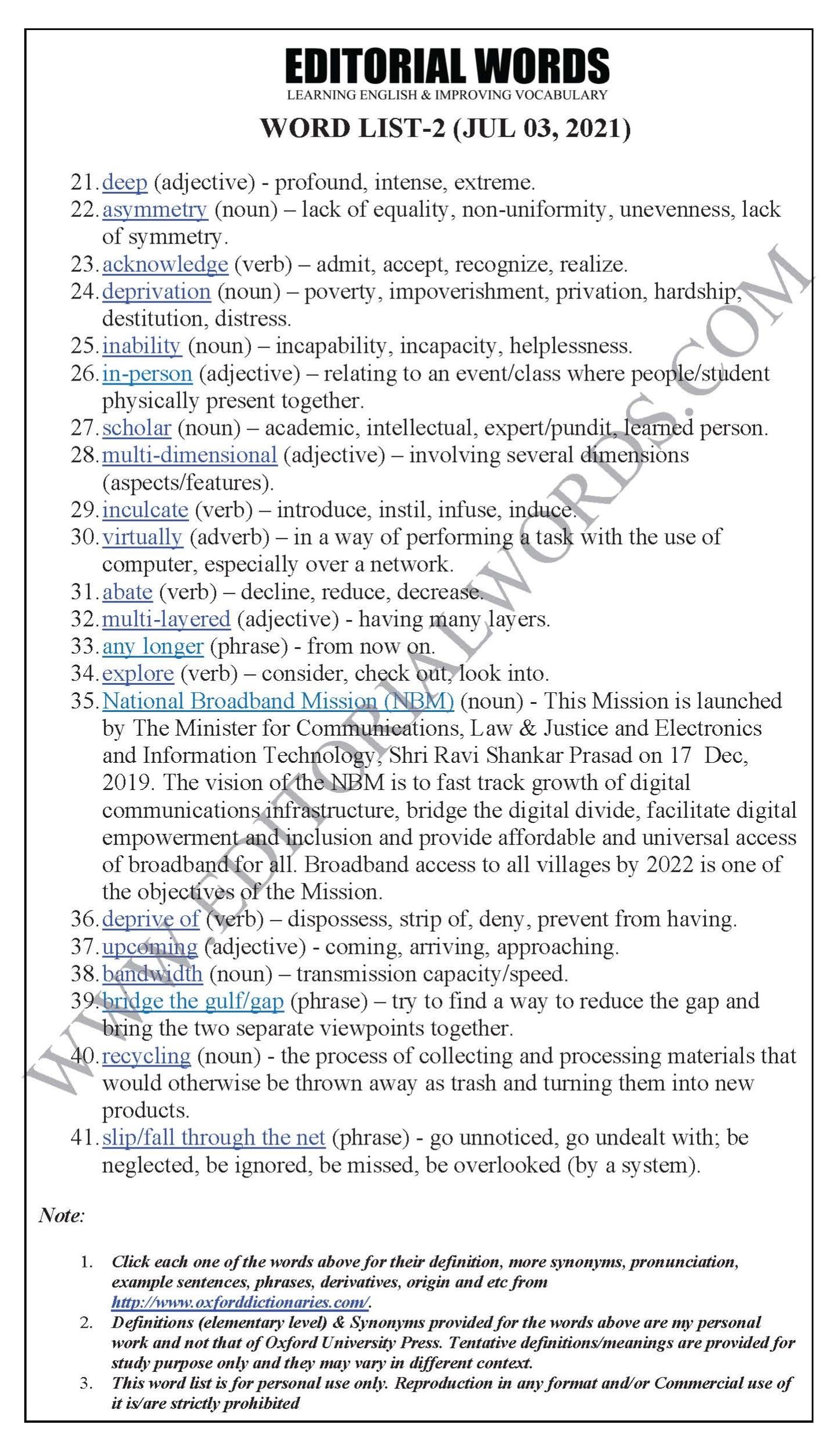 The Hindu Editorial (Net loss) – Jul 03, 2021