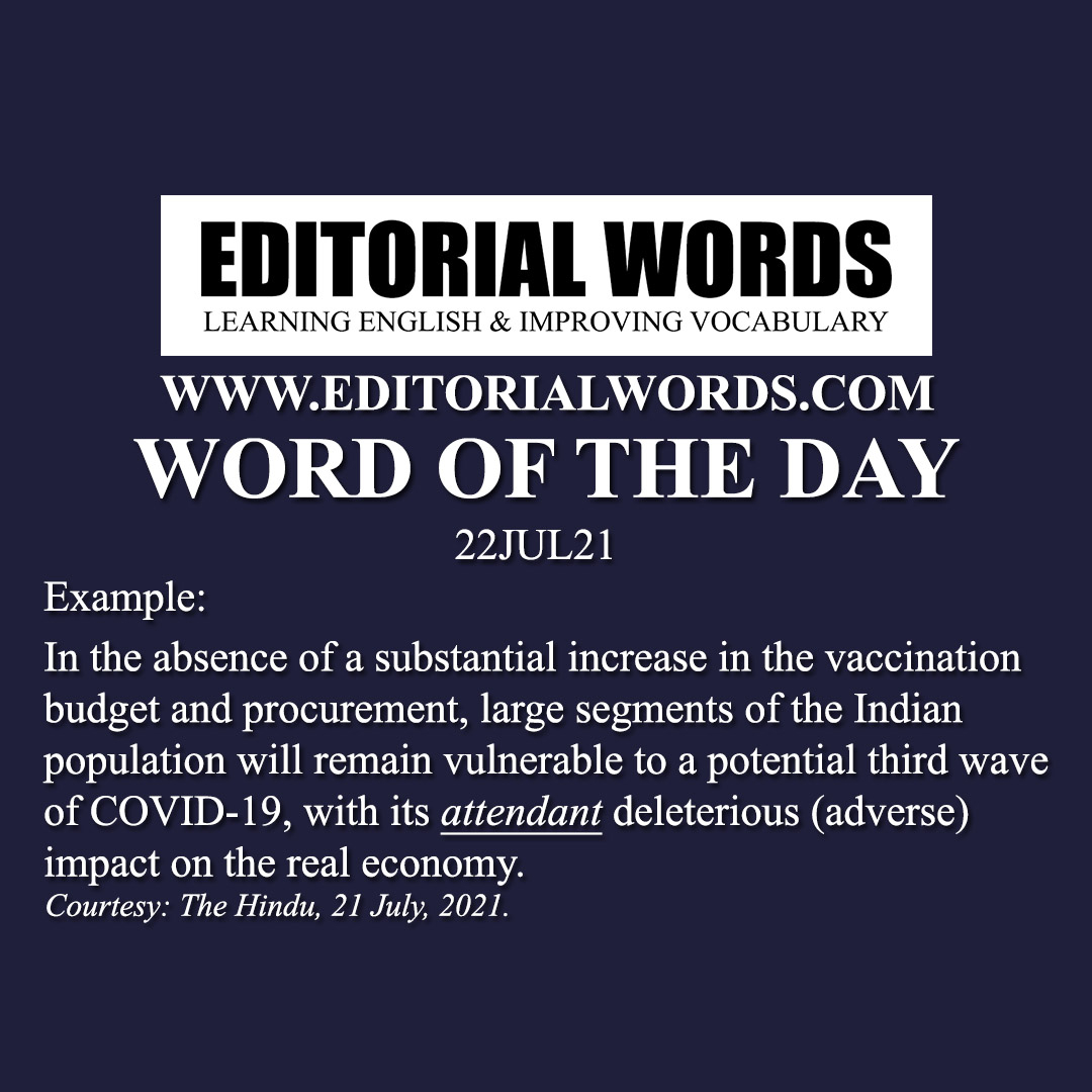 Word of the Day (attendant)-22JUL21