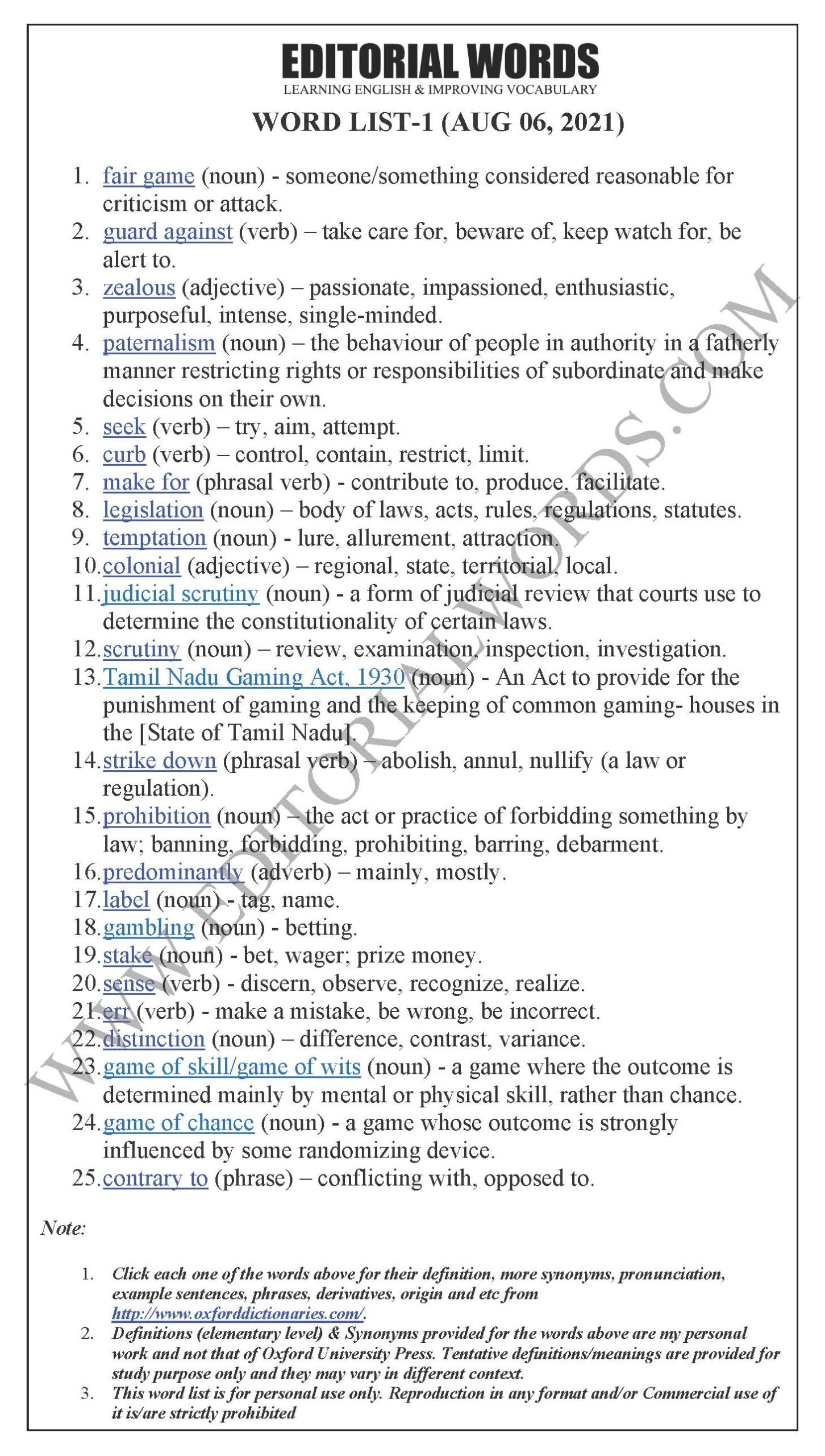 The Hindu Editorial (Not always fair game) – Aug 06, 2021 The Hindu Editorial (Not always fair game) – Aug 06, 2021
