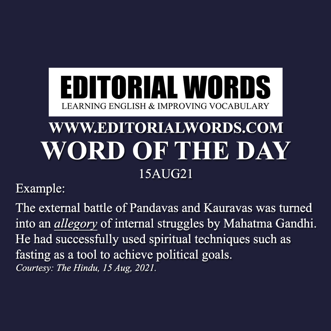 Word of the Day (allegory)-15AUG21 Word of the Day (allegory)-15AUG21