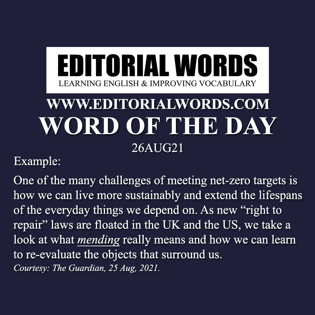 Word of the Day (mending)-26AUG21