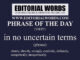 Phrase of the Day (in no uncertain terms)-21SEP21