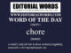 Word of the Day (chore)-20SEP21
