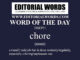 Word of the Day (chore)-20SEP21