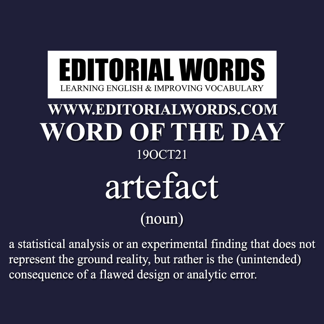 Word of the Day (artefact)-19OCT21 Word of the Day (artefact)-19OCT21
