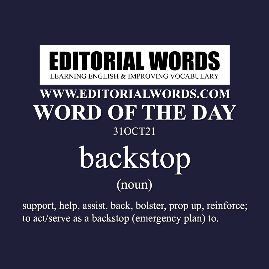 Word of the Day (backstop)-31OCT21