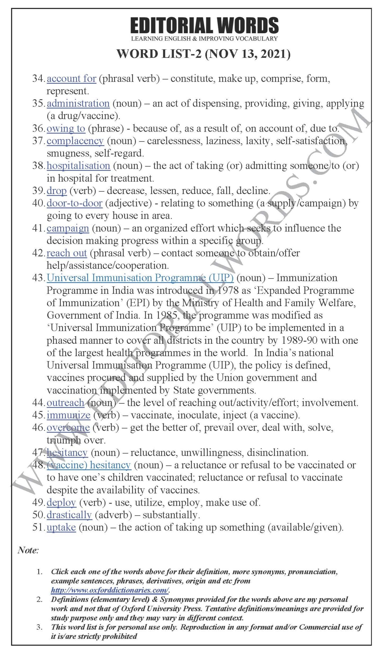 The Hindu Editorial (Focus on full vaccination) – Nov 13, 2021