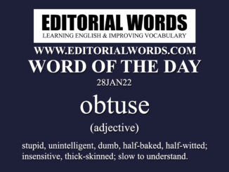 Word of the Day (obtuse)-28JAN22
