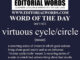 Word of the Day (virtuous cycle/circle)-06FEB22