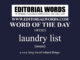 Word of the Day (laundry list)-18FEB22