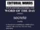 Word of the Day (secrete)-23FEB22