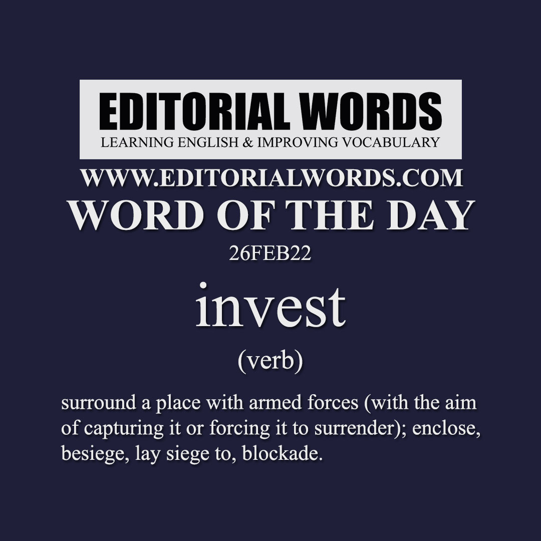 Word of the Day (invest)-26FEB22